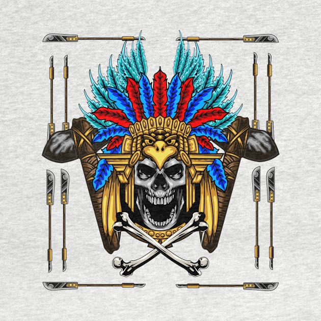 Chieftain Skull Ethnic by Harrisaputra